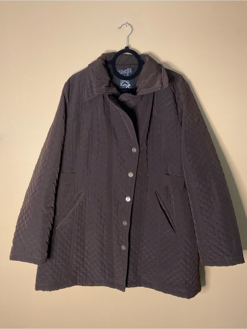 Hilary Radley Quilted Brown Puffer Jacket